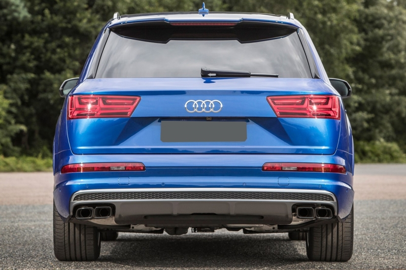 Uitlaat sierstukken Audi Q7 Zwart SQ7 Design