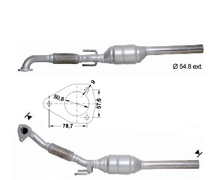 VW BORA 1.9TDI 1896 cc 96 Kw / 131 cv ASZ Magnaflow CAT Bouwjaar