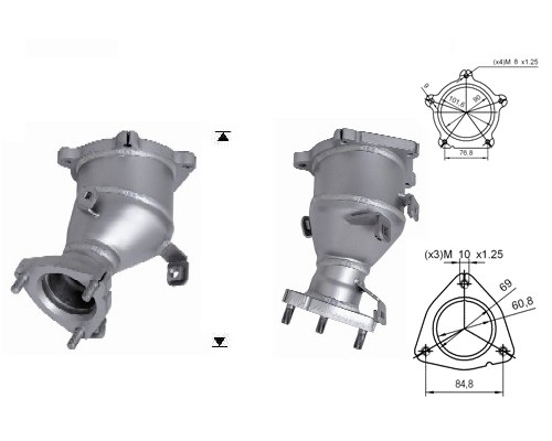 Nissan NAVARA 2.5TD TDI 2488 cc 126 Kw / 171 cv YD25 Magnaflow C