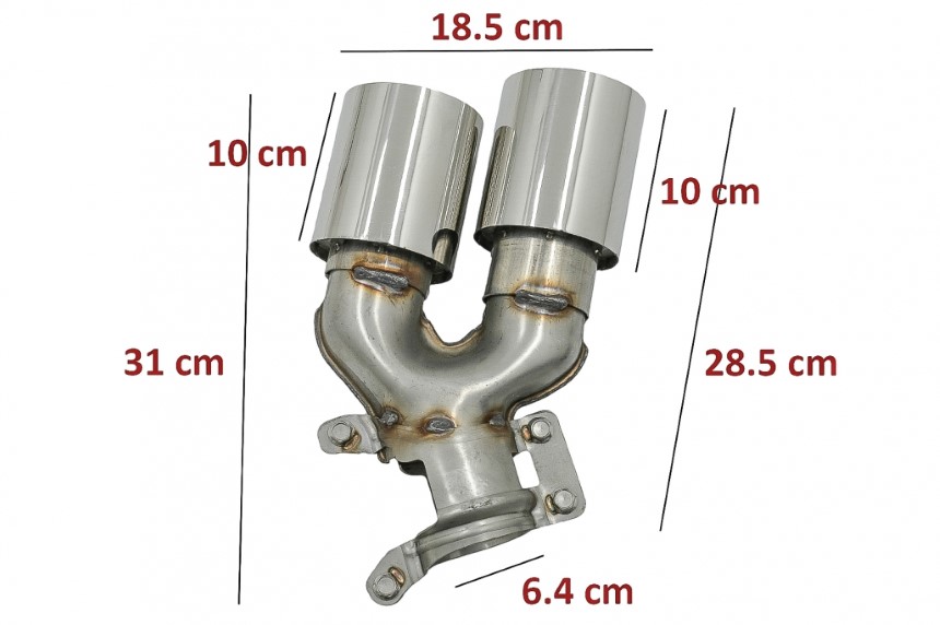 Sierstukken Uitlaat BMW 5 Series G30 G31 F10 F11, 6 Series G32 540i Design Chroom