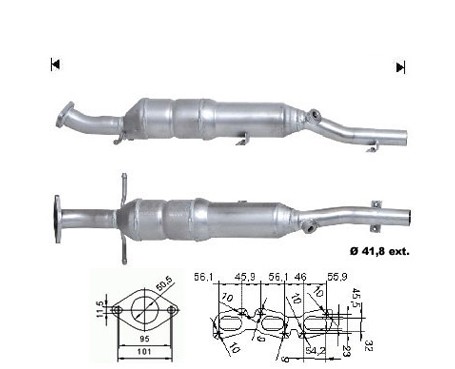 Ford FOCUS 1.4i 16V 1388 cc 55 Kw / 75 cv ZETEC Magnaflow CAT Bo