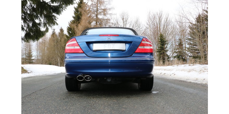 Mercedes CLK Typ 209 Einddemper eenzijdig 70mm - 2x115x85 Typ 32