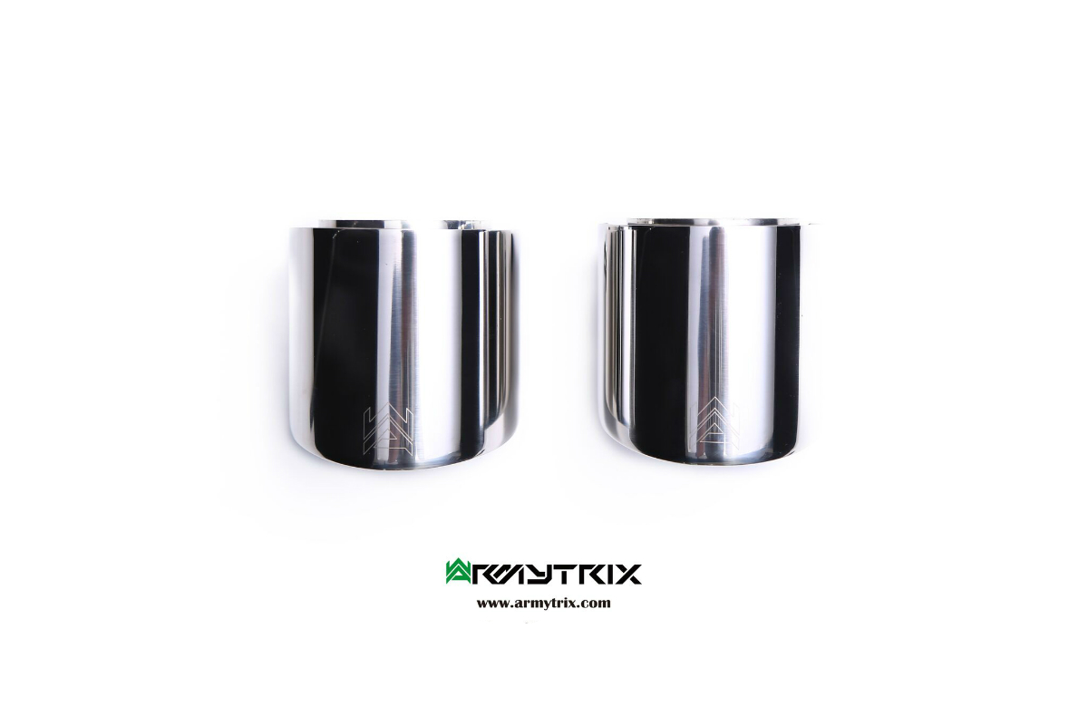 Armytrix Porsche 718 Cayman / S (2016-) Dual Chrome Silver Tips