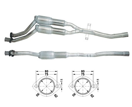 BMW 530D 2926 cc 135 Kw / 184 cv M47 E39 Magnaflow CAT Bouwjaar: