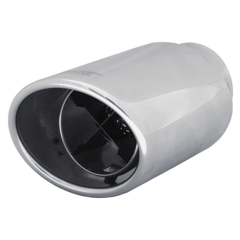 Simoni Racing Uitlaatsierstuk Ovaal/Schuin RVS - 95x85xL175mm - Montage 34->62mm