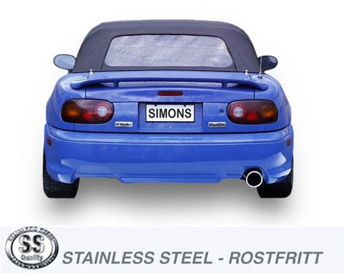 Simons Uitlaatsysteem af kat. Mazda MX5 NA 1989-1997