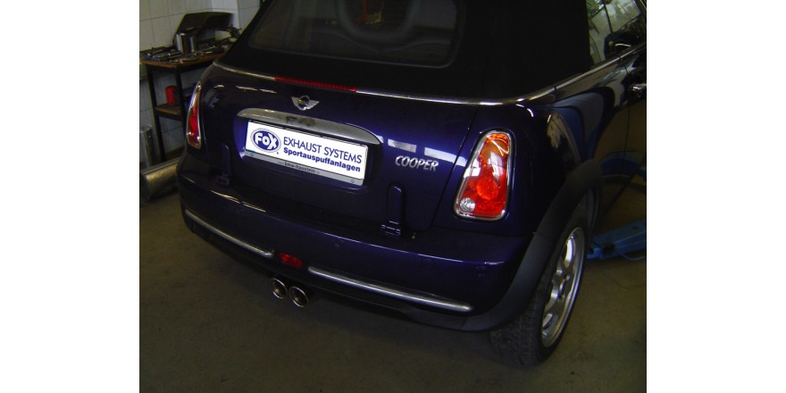 Mini Cooper Cabrio R52 Einddemper Uitgang midden - 2x76 Typ 13 F