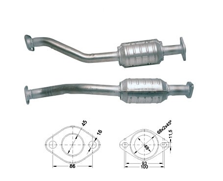 Suzuki BALENO 1.8i 16V 1795 cc 89 Kw / 121 cv J18A Magnaflow CAT