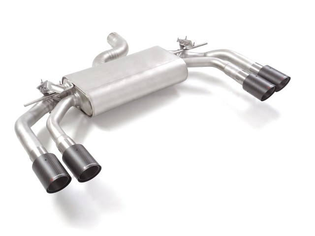 Cupra Formentor VZ 2.0TSI 4Drive Stainless steel rear silencer round Carbon Shot tail pipe 2x90 mm