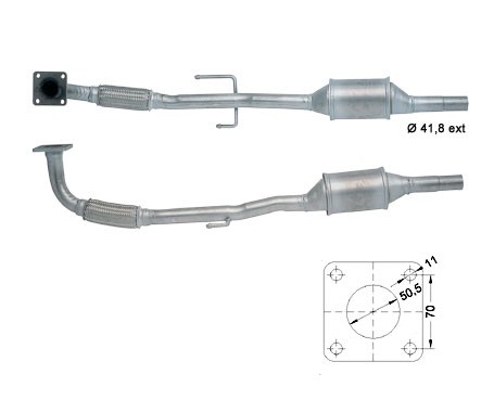 VW POLO 1.4i 1390 cc 44 Kw / 60 cv AKK Magnaflow CAT Bouwjaar: 1