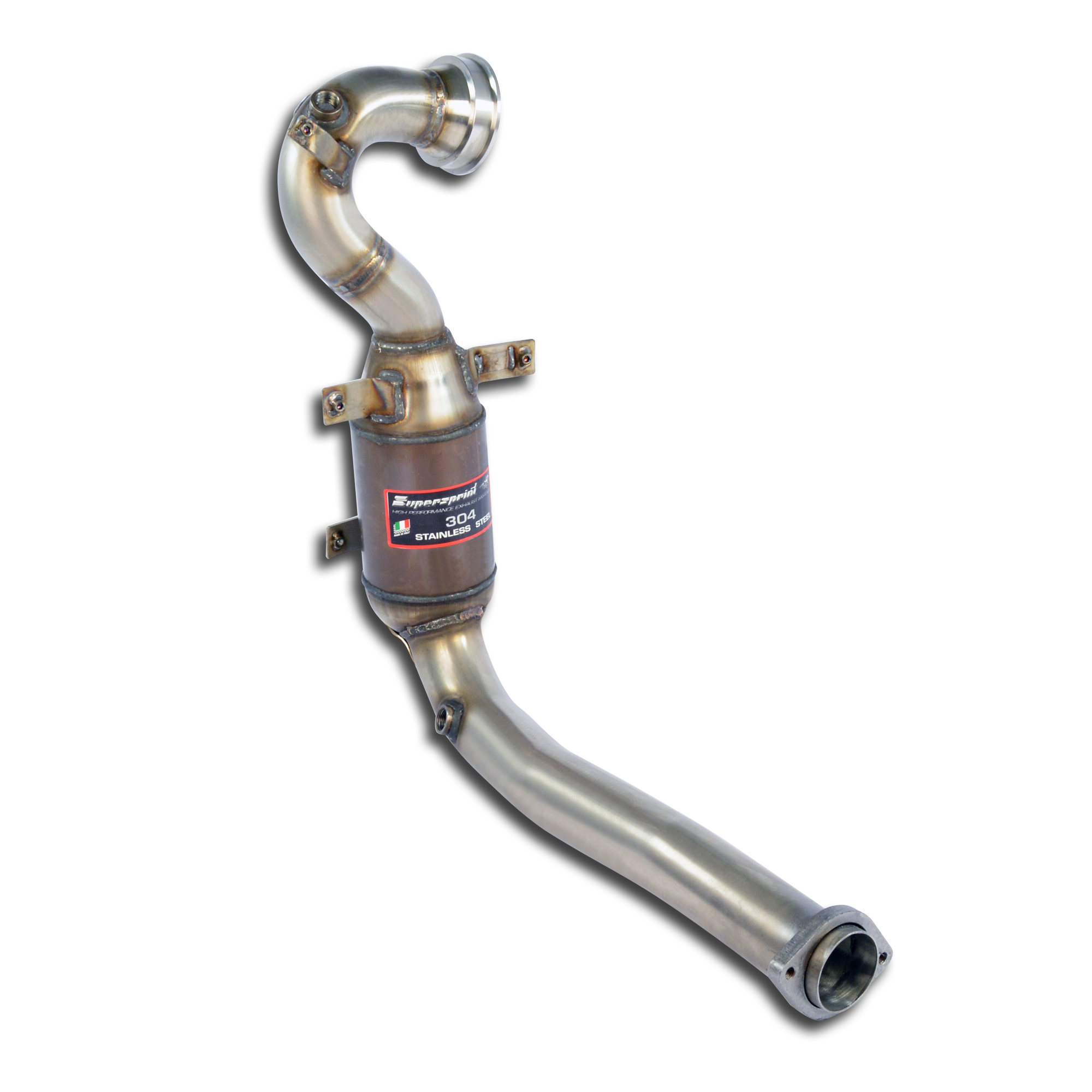 ALFA ROMEO GIULIETTA 1.4 Turbo Multiair (150 Hp) 2014 Turbo downpipe kit with Metallic catalytic con