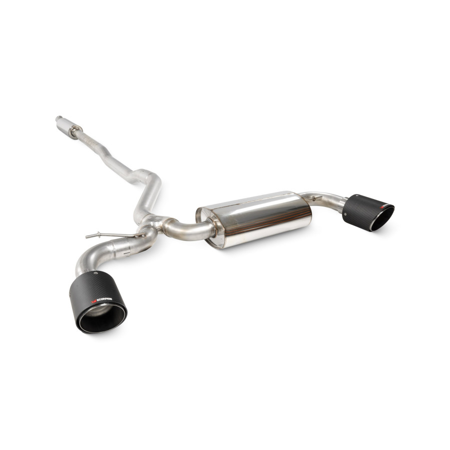 Mini Clubman F54 Cooper S 15-18 Non-GPF Model (excl. All4) Resonated Cat-Back System Scorpion