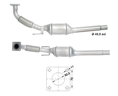 VW BORA 1.9SDi 1896 cc 50 Kw / 68 cv AGP Magnaflow CAT Bouwjaar: