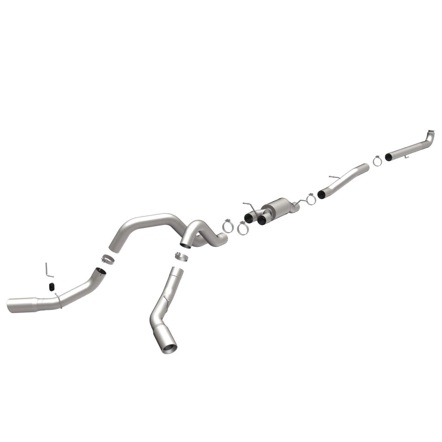 Gm SYS TB 04.5- GM Duramax CC SB Duals Magnaflow Cat-Back