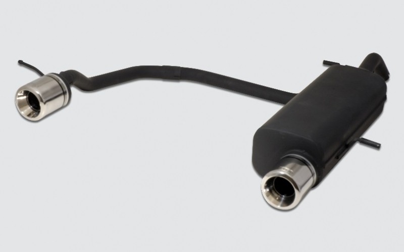 Einddemper duplex Citroen C3 2002-2009 RVS eindstuk 70mm