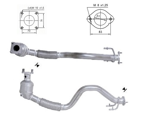 Audi A3 1.6i 16V FSI 1598 cc 85 Kw / 116 cv BLF Magnaflow CAT Bo