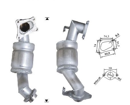 Toyota YARIS 1.4TD D4D 1364 cc 55 Kw / 75 cv 1NDT-TV Magnaflow C