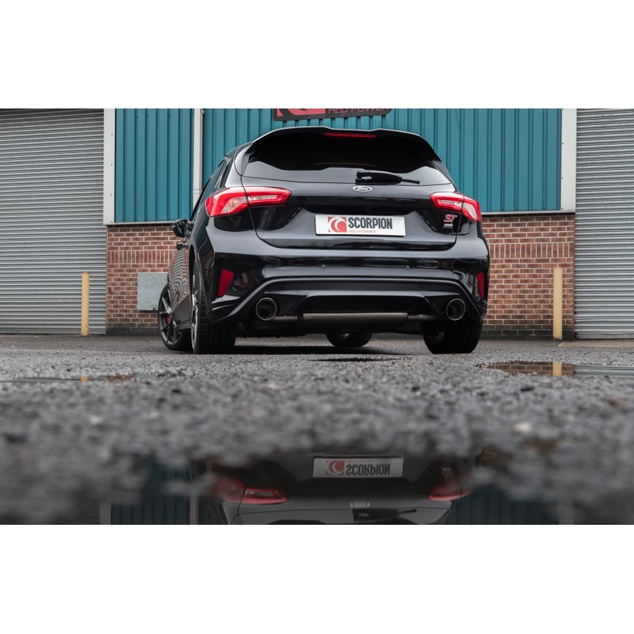 Scorpion uitlaat Ford Focus ST MK4 gepolijst