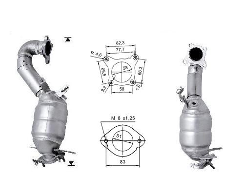 VW EOS 1.4i 16V TSI 1390 cc 90 Kw / 122 cv CAXA Magnaflow CAT Bo