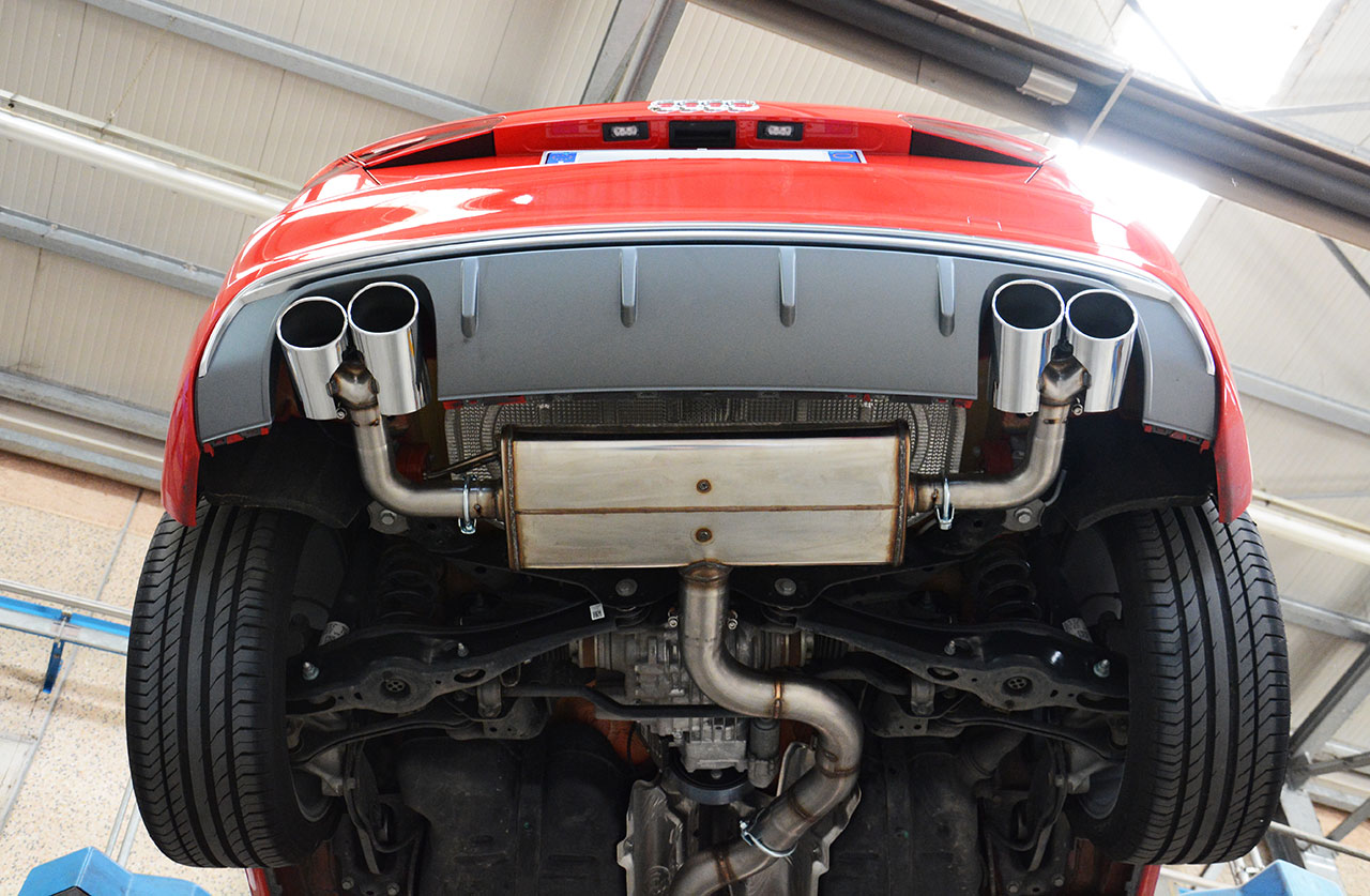 AUDI A3 8V 1.5 TFSI (150 Hp) 2017 Endpipe kit 100x75 Right + 100x75 Left