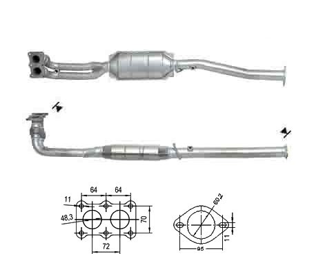 MG MG ZR 1.8i 16V 1796 cc 118 Kw / 160 cv 18K4K Magnaflow CAT Bo