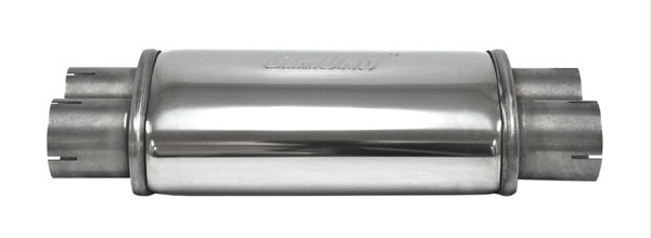demper DUO ovaal 115/185 L=315mm 2,5 inch (63,5mm) Simons RVS