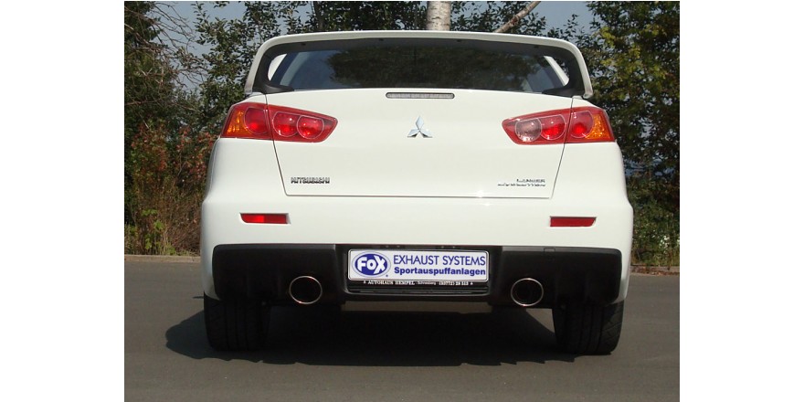 Mitsubishi Lancer Evolution X Einddemper dwars Uitgang rechts/li