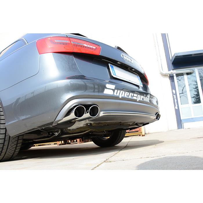 AUDI A6 C7 4G (Sedan + Avant) QUATTRO 2.8 FSI V6 (204 Hp) 2011 -> 2014 Rear pipe Left 100x75 (Muffle