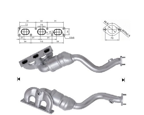 BMW Z3 2.8i 24V 2793 cc 142 Kw / 193 cv M52 E36 Magnaflow CAT Bo