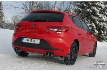 Seat Leon 5F Einddemper Uitgang rechts/links - 2x80 Typ 25 recht