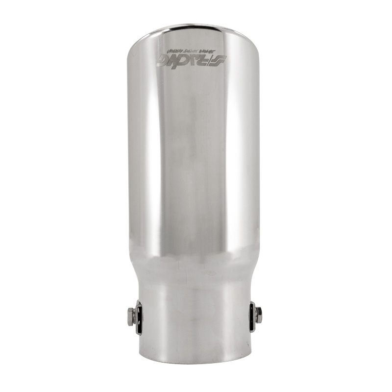 Simoni Racing Uitlaatsierstuk Rond/Schuin RVS - Ø76xL180mm - Montage ->64mm
