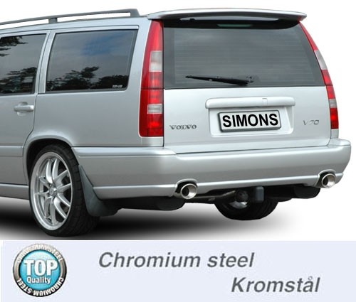 Simons Dual Power Uitlaatsysteem af kat. Volvo V70
