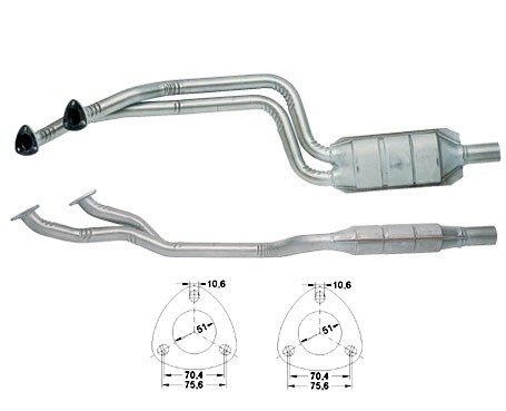 BMW 523i 2.5i 24V 2495 cc 125 Kw / 170 cv M52 E39 Magnaflow CAT
