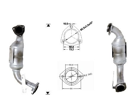 Saab 9-5 3.0TD TId 2958 cc 130 Kw / 170 cv B308L Magnaflow CAT B