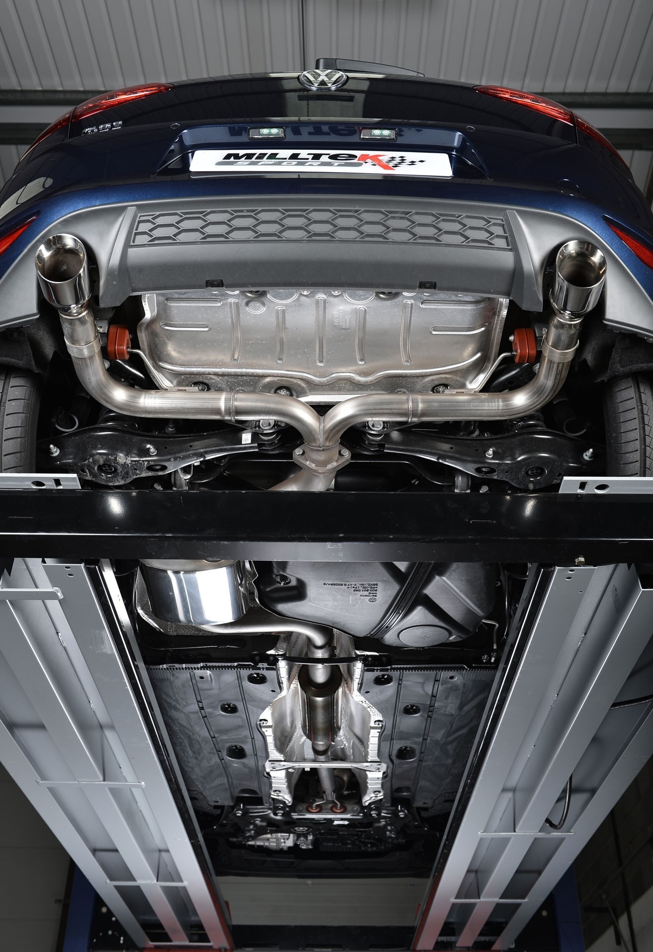 Milltek VW Golf VII GTI/GTD Twin Outlet Pipe Assembly