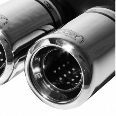 Einddemper Honda Civic 1996-2001 RVS eindstuk 2x80mm Rond