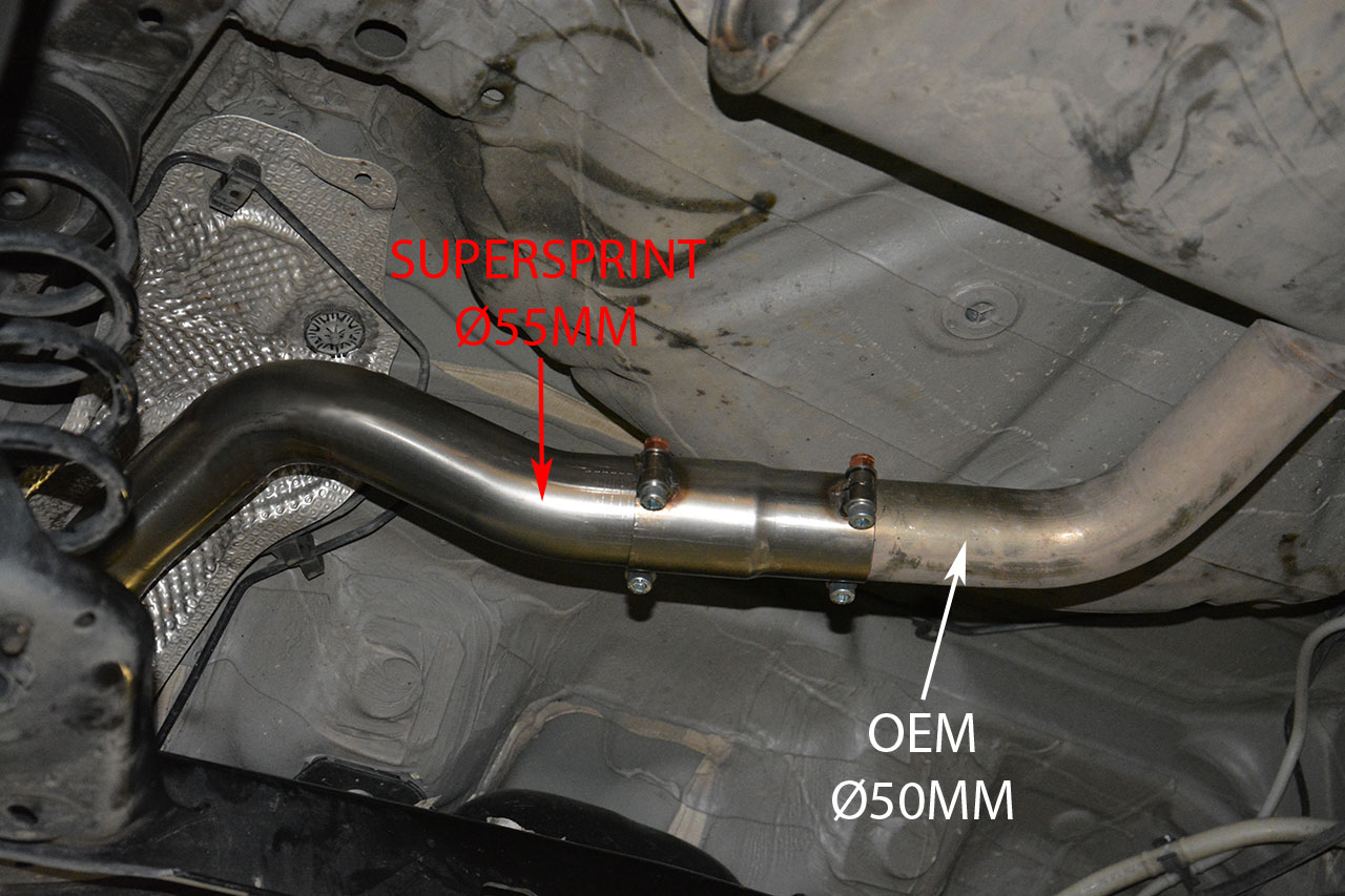 AUDI A3 8V 1.6 TDI (105 Hp) 2012 -> 2014 Centre pipe (Replace OEM centre exhaust)