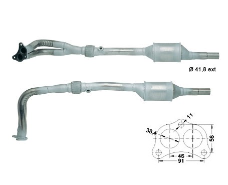 VW POLO 1.6i 1598 cc 55 Kw / 75 cv AEA Magnaflow CAT Bouwjaar: 9