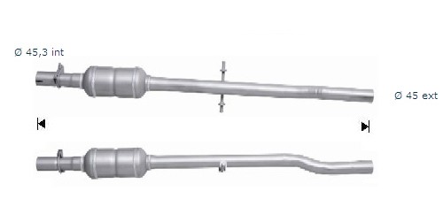 Mini ONE 1.4TD 1394 cc 65 Kw / 88 cv 1ND Magnaflow CAT Bouwjaar: