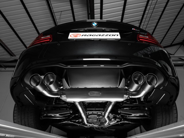 Cat-back systeem RVS Ragazzon BMW M2 F87 2015- sierstukken carbon