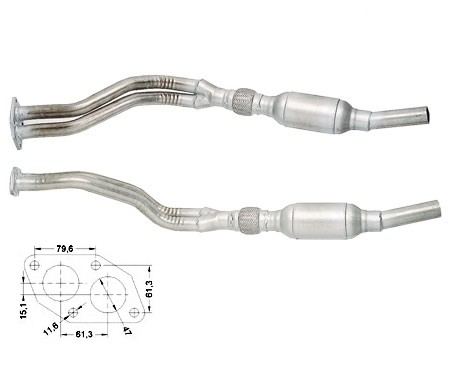 VW PASSAT 3B(G) 1.8i 20V 1781 cc 92 Kw / 125 cv ADR Magnaflow CA