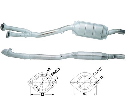 BMW 535i V8 3498 cc 173 Kw / 235 cv M62 E38 / E39 Magnaflow CAT 