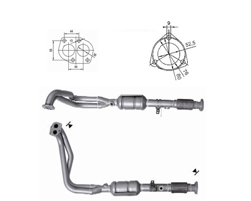 Lada NIVA 1.7i 1690 cc 60 Kw /82 cv 21214 Magnaflow CAT Bouwjaar