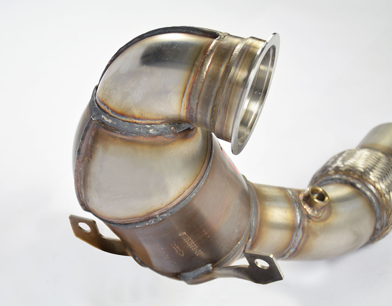 AUDI A3 8V Sedan QUATTRO 2.0 TFSi (USA model 220 Hp) 2013 Turbo downpipe kit + Metallic 200 CPSI cat